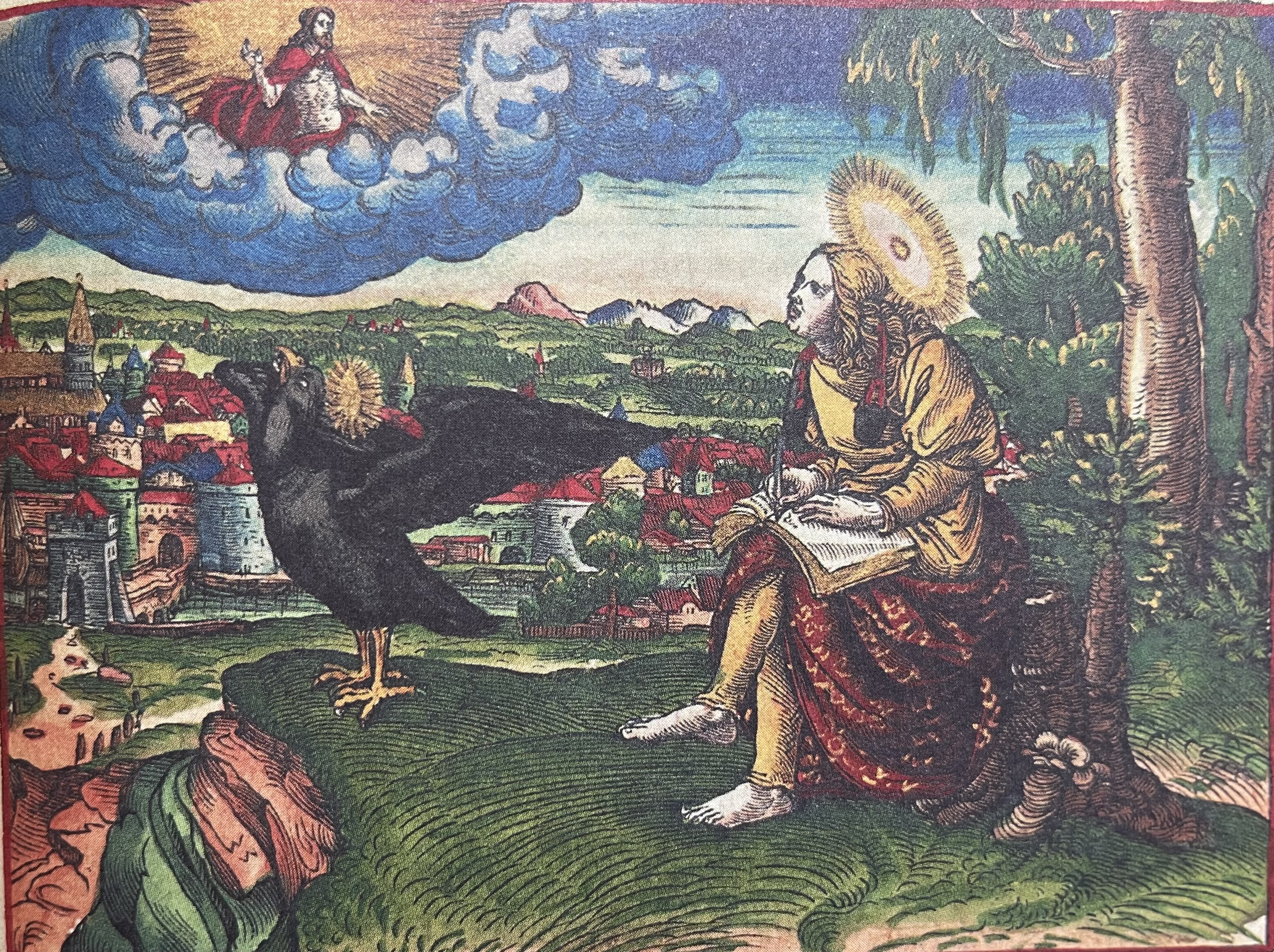 Apostel und Evangelist Johannes - historische Illustration aus der Luther-Bibel von 1534