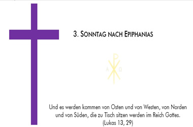 3. Sontag nach Epiphanias